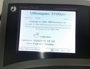 Amersham Pharmacia (GE) UV/Vis Ultrospec 3100 pro Spectrophotometer
